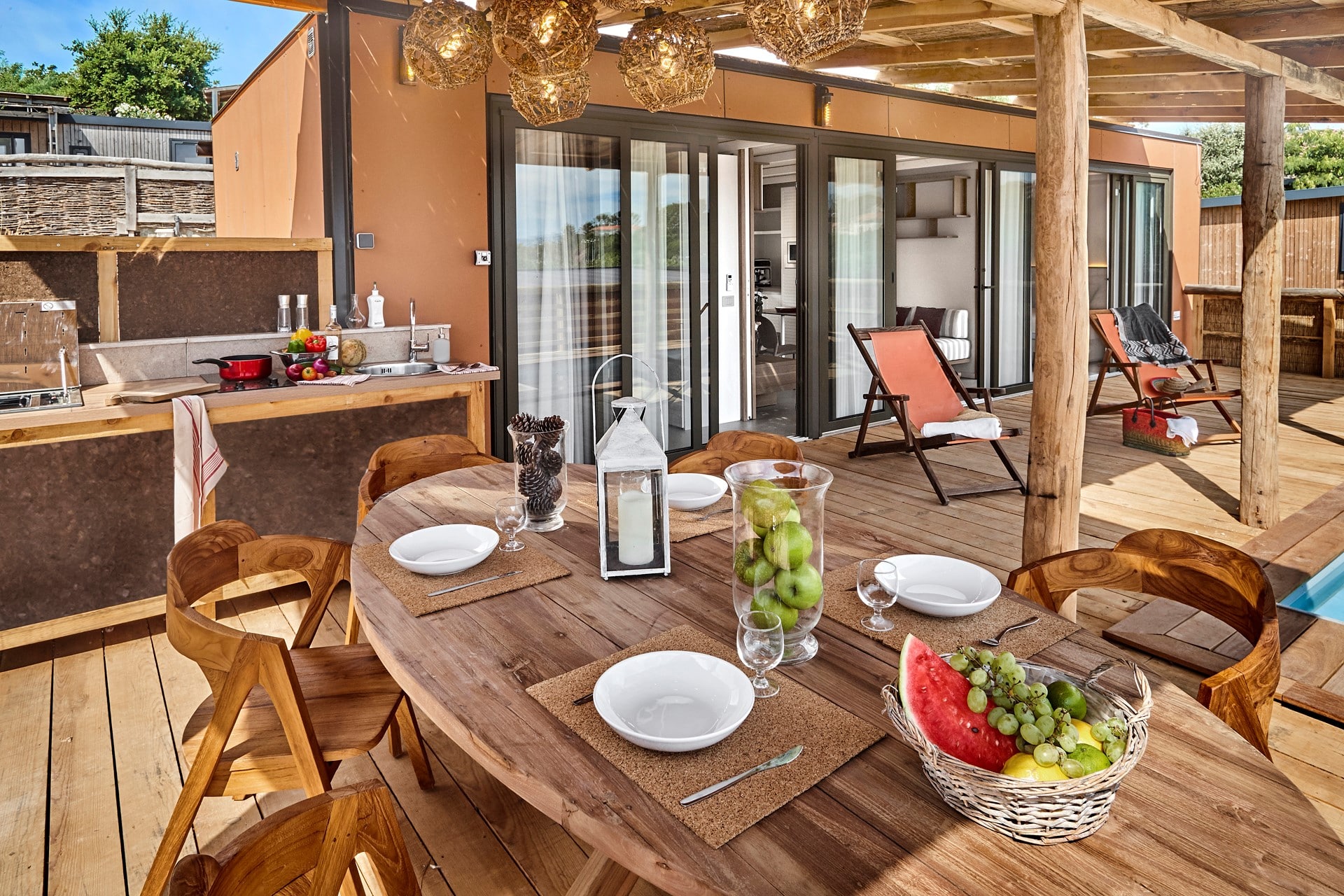 Camping Le Paradis Des Campeurs : Terrasse Capri