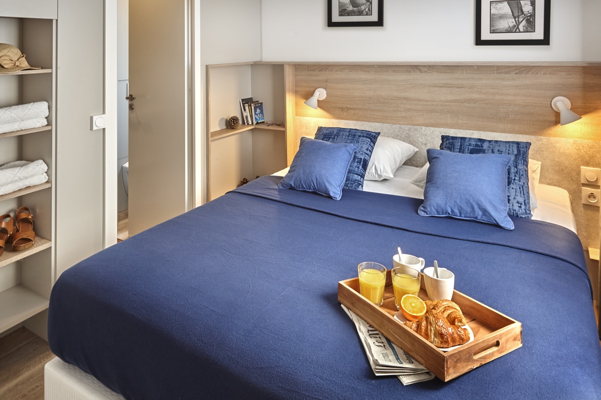 Camping Le Paradis Des Campeurs : Chambre Parentale Lodge Luxe 3ch